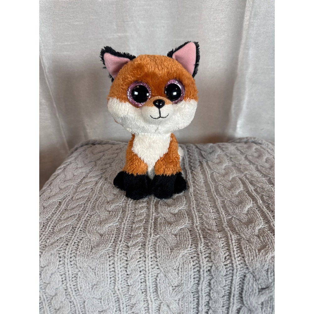 Ty Beanie Boos Slick Fox Plush Toy Sparkle Eyes‎ Stuffed Animal